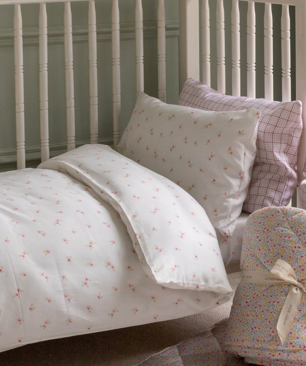 Organic Cotton Cotbed Bedding Set - Anemone – Bedding for children, available at Learning Bugs UK