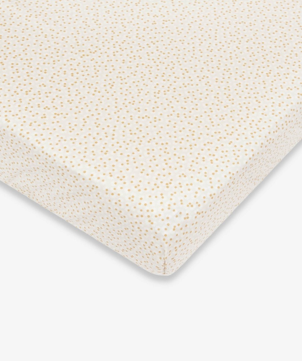 Organic Cotbed Fitted Sheet - Daisy Meadow – Bedding for children, available at Learning Bugs UK