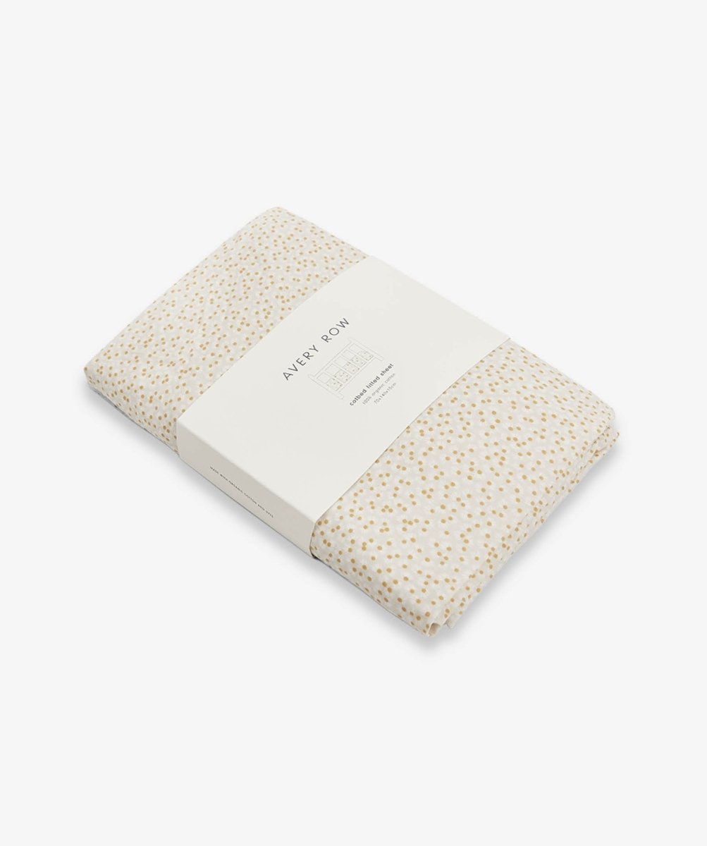 Organic Cotbed Fitted Sheet - Daisy Meadow – Bedding for children, available at Learning Bugs UK