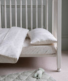 Organic Cotbed Fitted Sheet - Nettle Scatter – Bedding for children, available at Learning Bugs UK