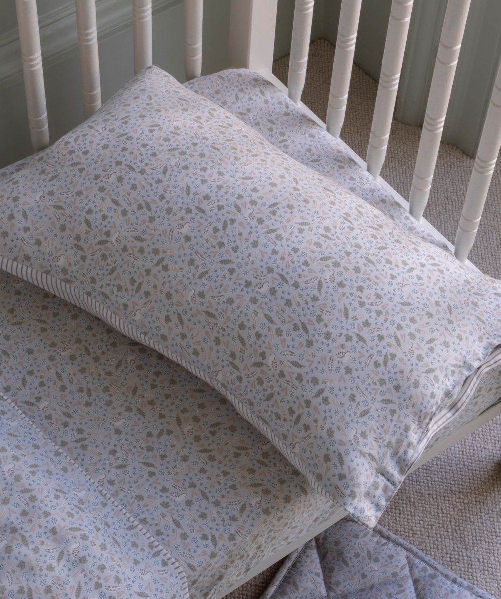 Organic Cotbed Fitted Sheet - Nature Trail – Bedding for children, available at Learning Bugs UK