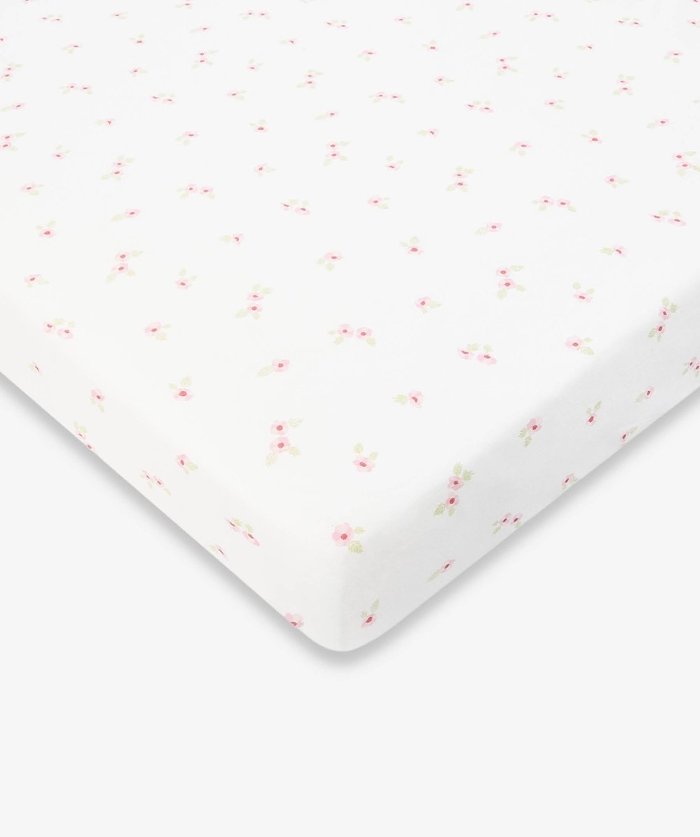 Organic Cotbed Fitted Sheet - Anemone – Bedding for children, available at Learning Bugs UK