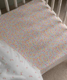 Organic Cotbed Fitted Sheet - Wildflower Garden – Bedding for children, available at Learning Bugs UK
