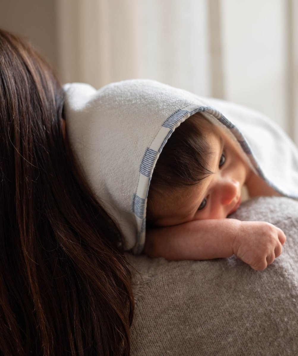 Hooded Towel - Baby - Coastline – Towelling for children, available at Learning Bugs UK