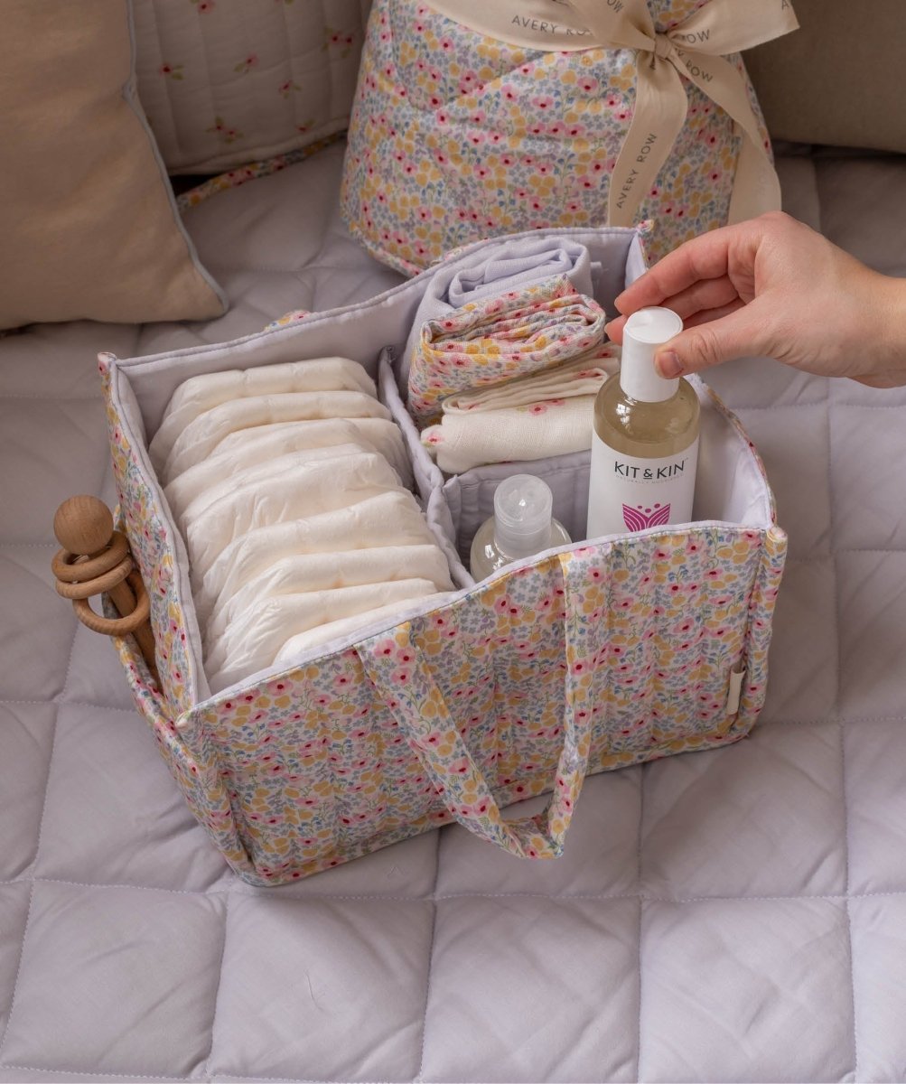 Nappy Caddy - Wildflower Garden – Storage for children, available at Learning Bugs UK
