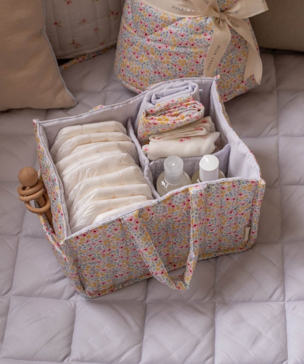 Nappy Caddy - Wildflower Garden – Storage for children, available at Learning Bugs UK