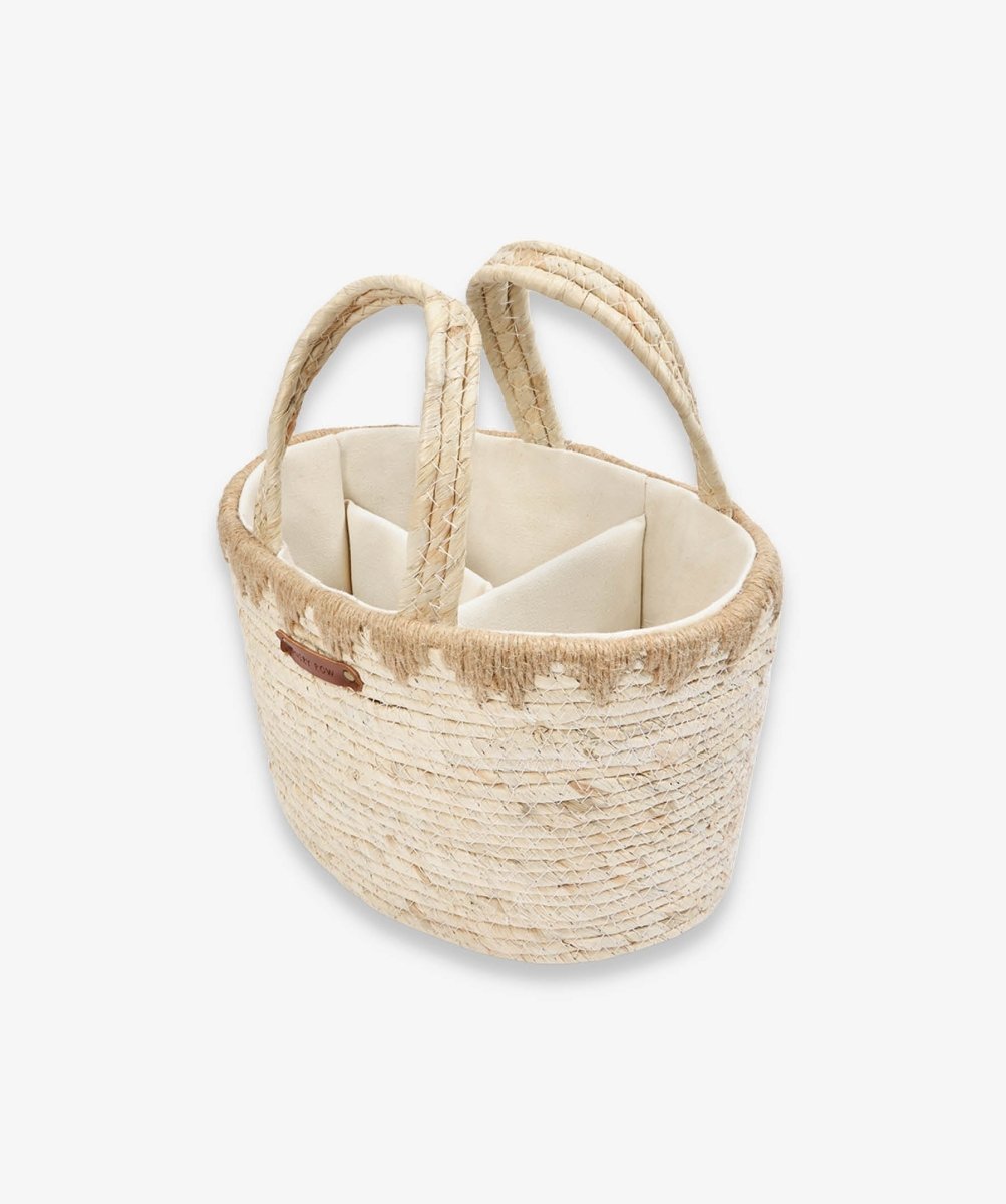 Avery Row Maize Nappy Caddy - Natural – Nappy Caddies for children, available at Learning Bugs UK