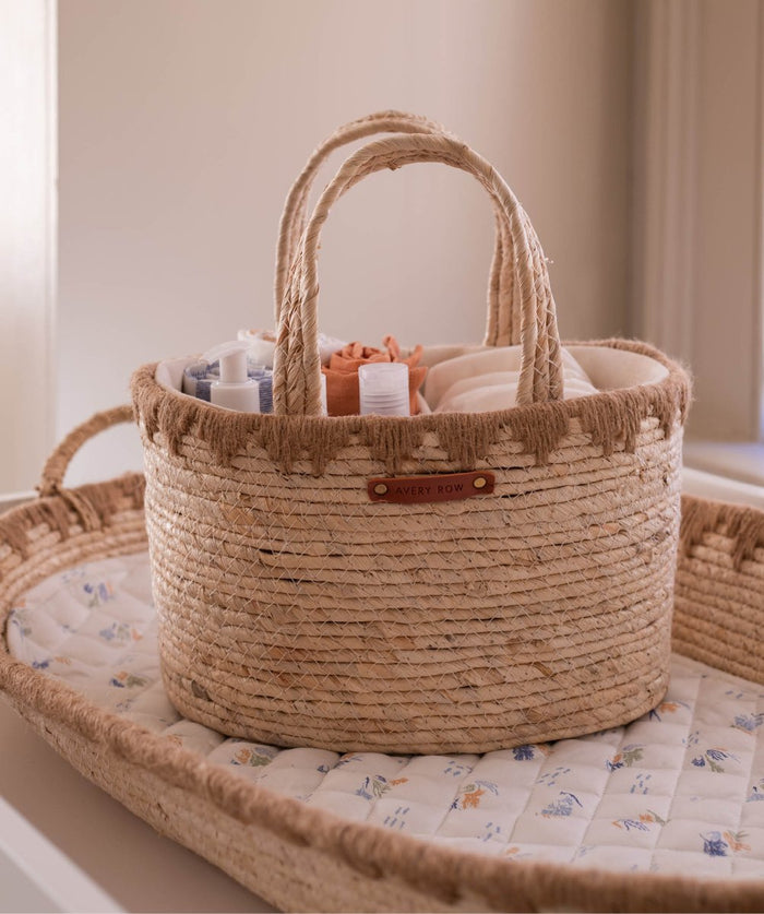 Avery Row Maize Nappy Caddy - Natural – Nappy Caddies for children, available at Learning Bugs UK