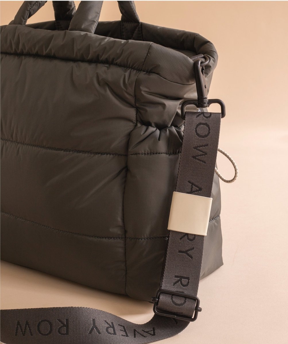 Baby Changing Tote Bag - Soft Black – Changing Bags & Travel Changing Mats for children, available at Learning Bugs UK