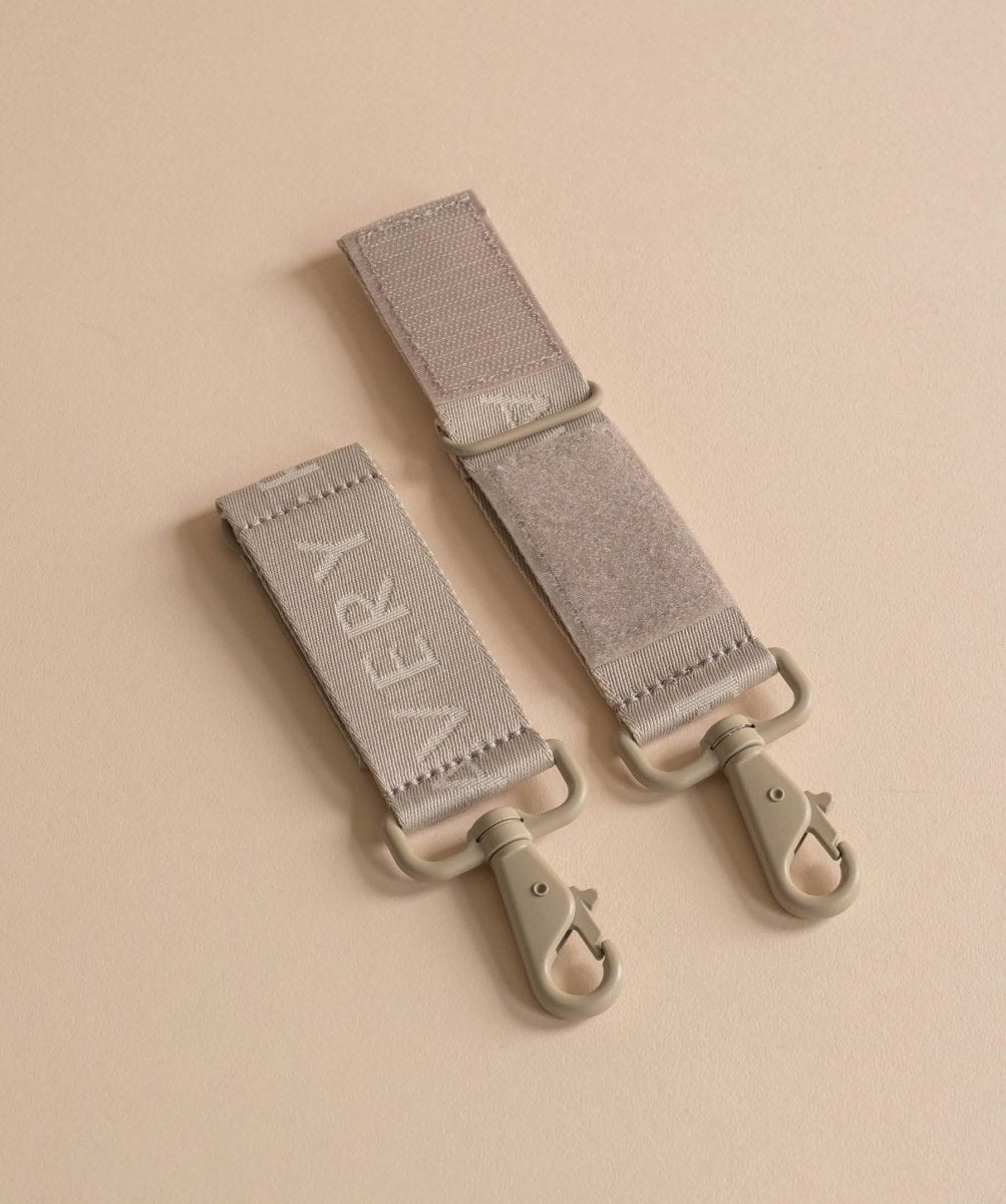 Logo Pram Bag Clips - Oyster – Changing Bags & Travel Changing Mats for children, available at Learning Bugs UK