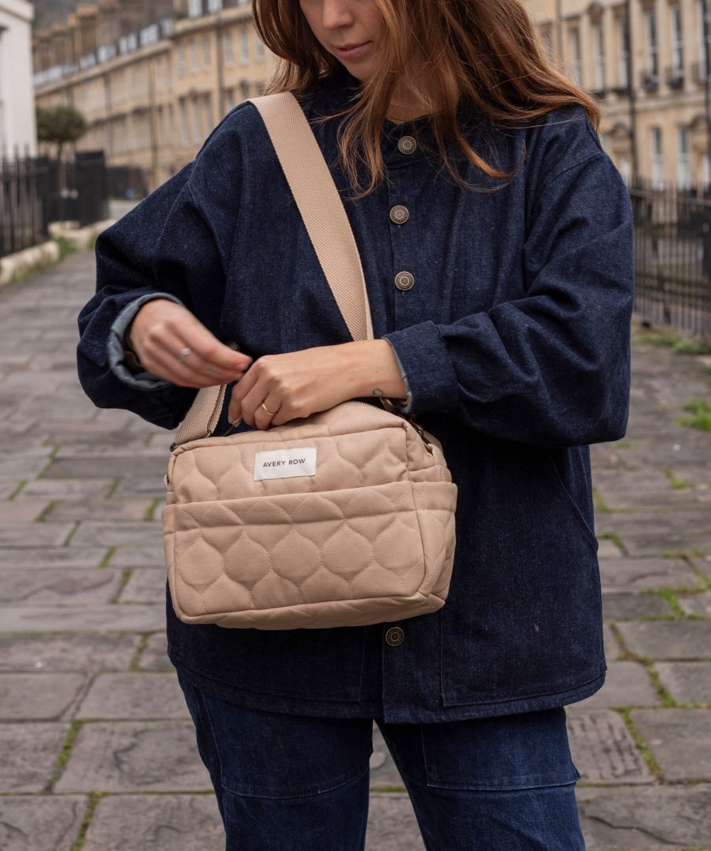 Pram Organiser Bag - Natural – Changing Bags & Travel Changing Mats for children, available at Learning Bugs UK