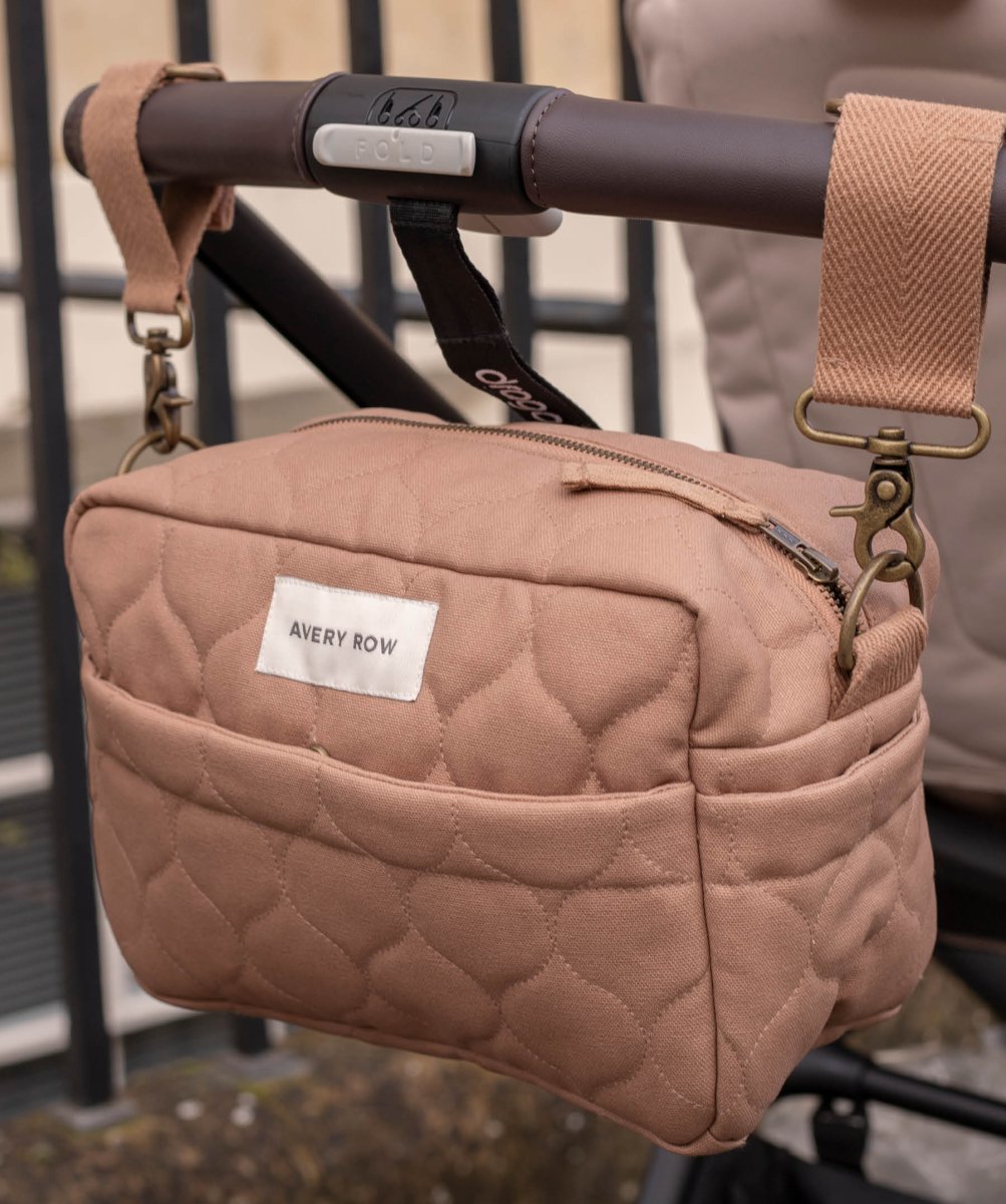 Pram Organiser Bag - Latte – Changing Bags & Travel Changing Mats for children, available at Learning Bugs UK