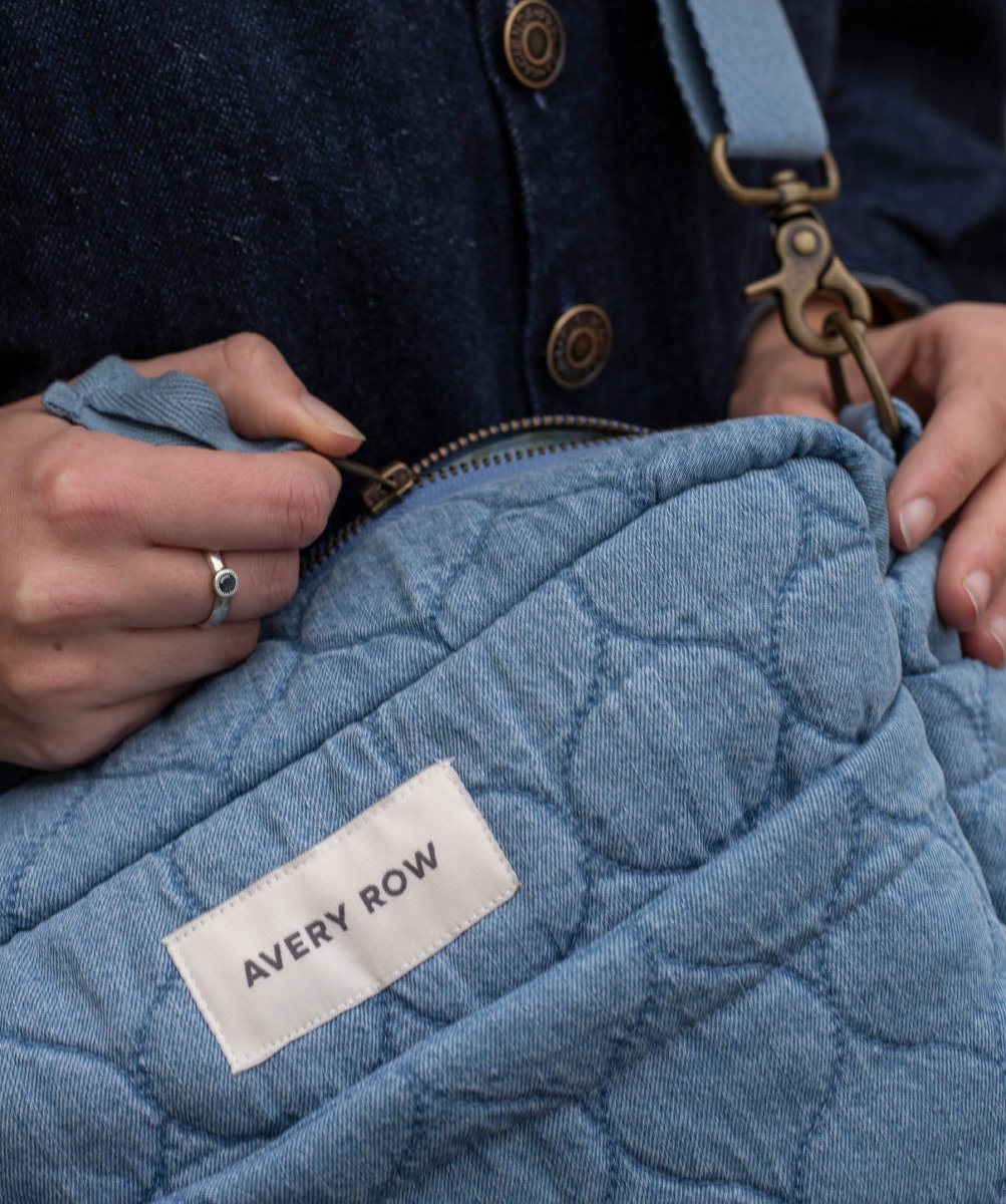 Pram Organiser Bag - Denim – Changing Bags & Travel Changing Mats for children, available at Learning Bugs UK