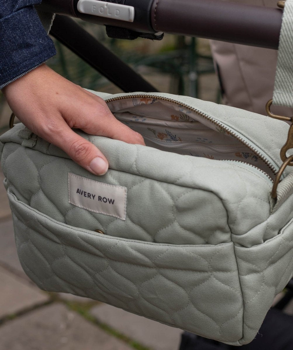 Pram Organiser Bag - Sage – Changing Bags & Travel Changing Mats for children, available at Learning Bugs UK