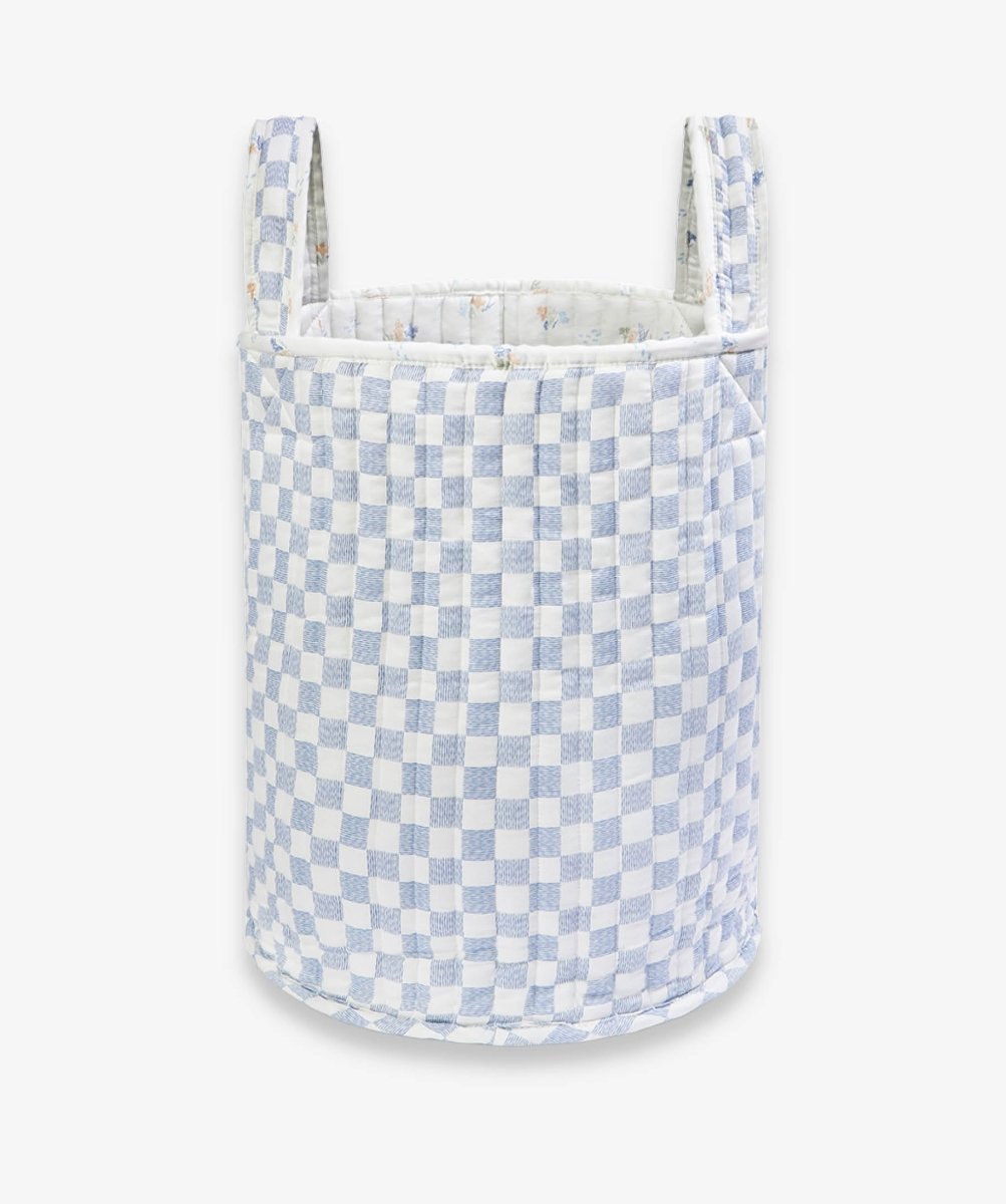 Large Quilted Storage Basket - Coastline / Waves – Storage for children, available at Learning Bugs UK