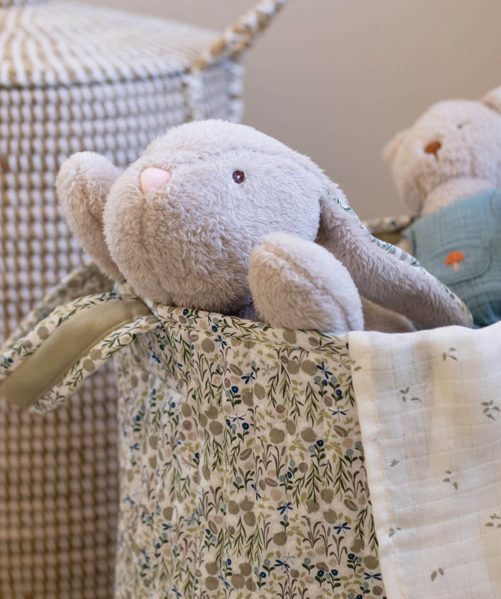 Large Quilted Storage Basket - Riverbank / Willow – Storage for children, available at Learning Bugs UK