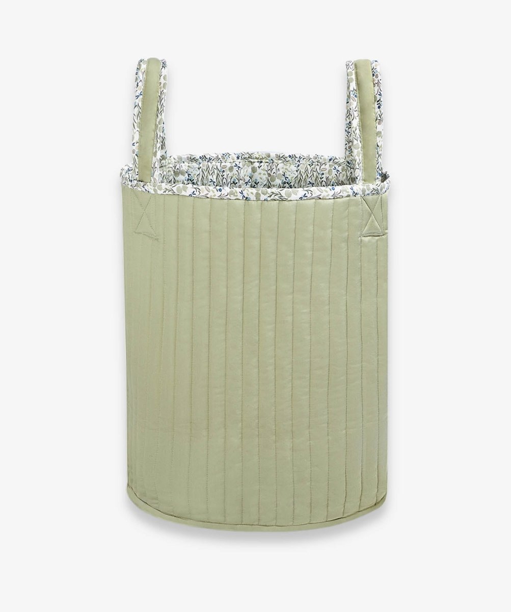 Large Quilted Storage Basket - Riverbank / Willow – Storage for children, available at Learning Bugs UK