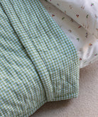 Quilted Cotbed Bedspread - Greenhouse Gingham – Bedding for children, available at Learning Bugs UK