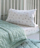 Quilted Cotbed Bedspread - Greenhouse Gingham – Bedding for children, available at Learning Bugs UK