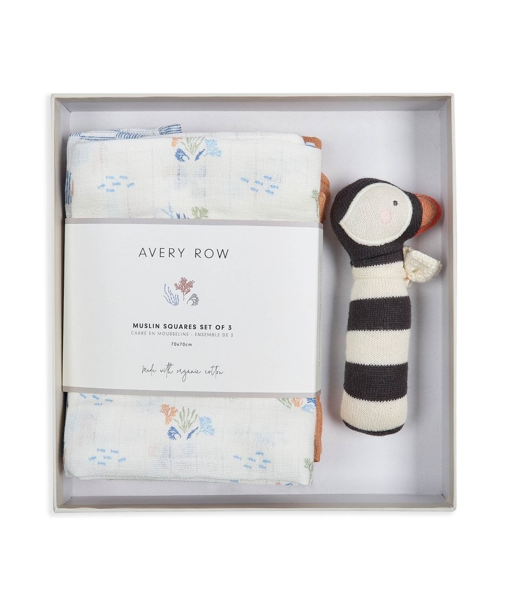 Rattle & Care New Baby Gift Set - Coastline – for children, available at Learning Bugs UK