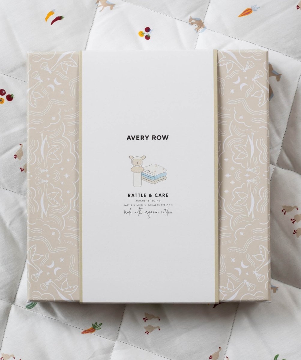 Rattle & Care New Baby Gift Set - Little Farm – for children, available at Learning Bugs UK