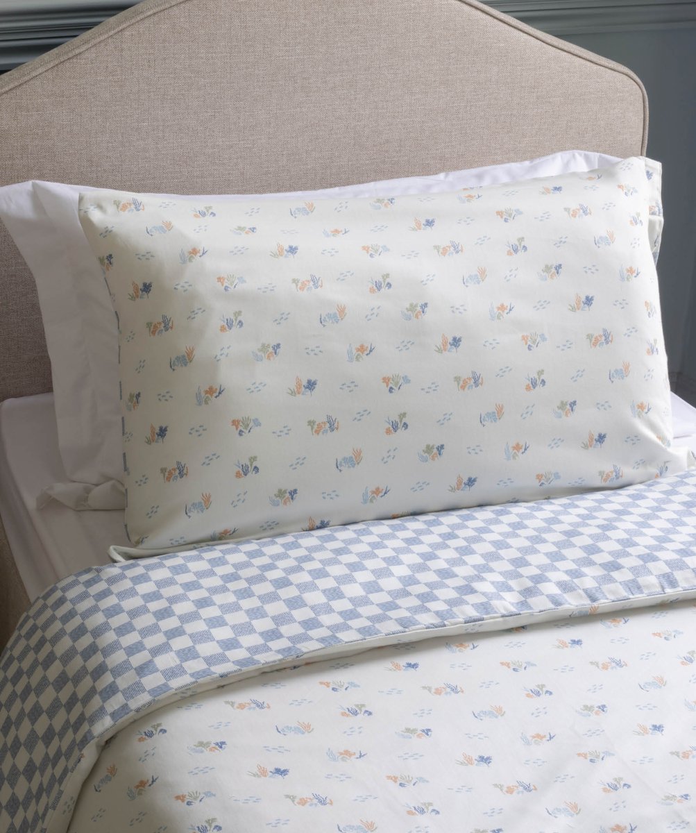 Organic Cotton Single Bedding Set - Coastline – Bedding for children, available at Learning Bugs UK