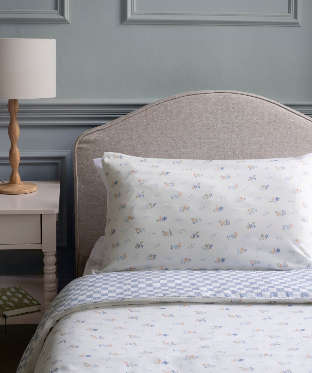 Organic Cotton Single Bedding Set - Coastline – Bedding for children, available at Learning Bugs UK