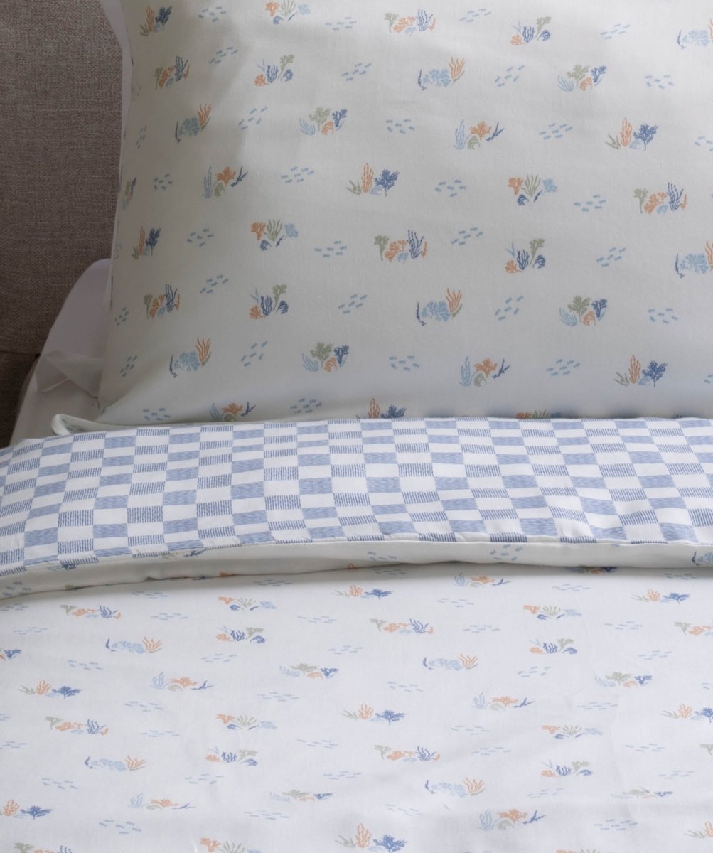 Organic Cotton Single Bedding Set - Coastline – Bedding for children, available at Learning Bugs UK