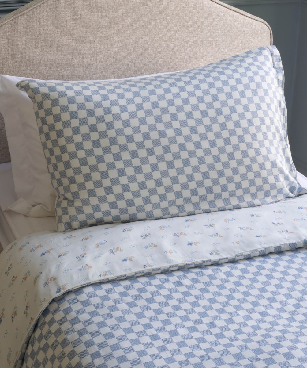 Organic Cotton Single Bedding Set - Waves – Bedding for children, available at Learning Bugs UK