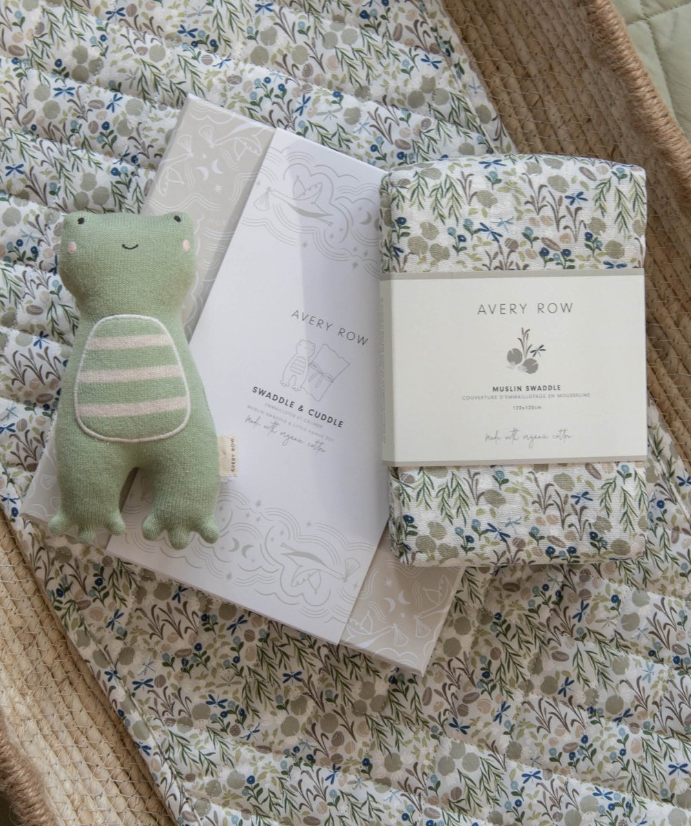 Swaddle & Cuddle New Baby Gift Set - Riverbank – for children, available at Learning Bugs UK