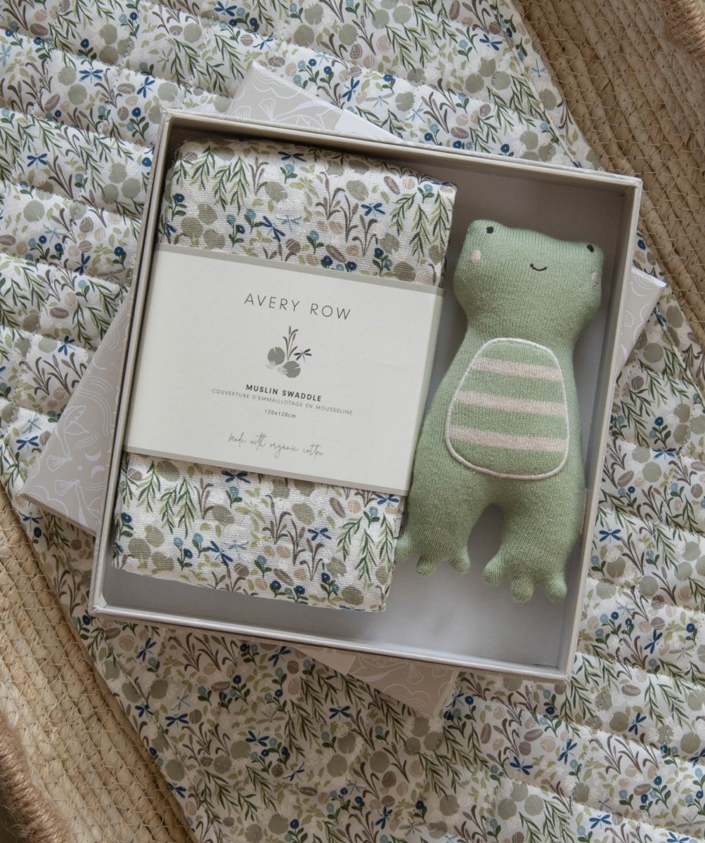 Swaddle & Cuddle New Baby Gift Set - Riverbank – for children, available at Learning Bugs UK