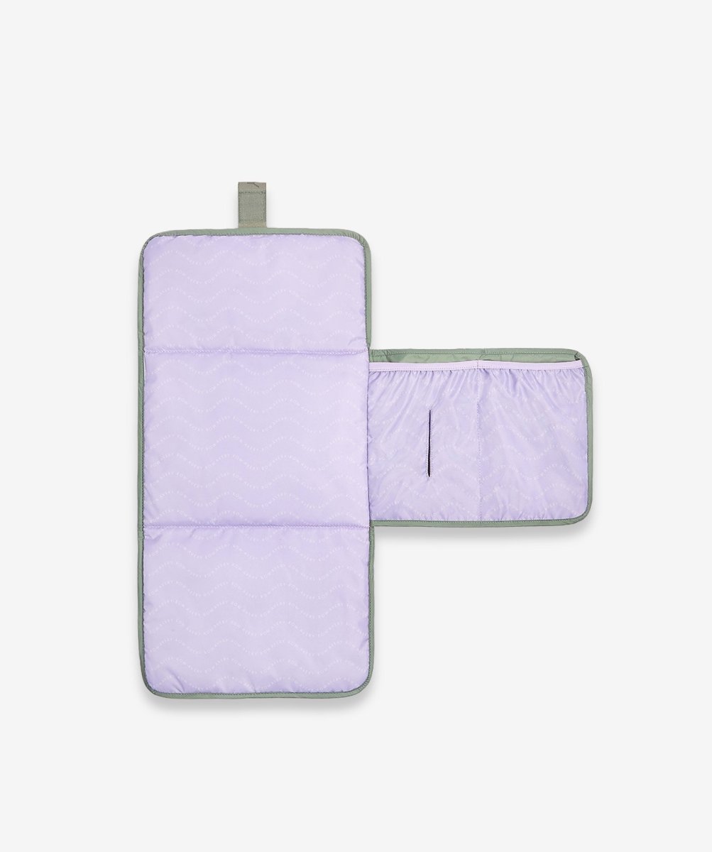 Recycled Nylon Travel Baby Changing Mat - Olive – Changing Bags & Travel Changing Mats for children, available at Learning Bugs UK