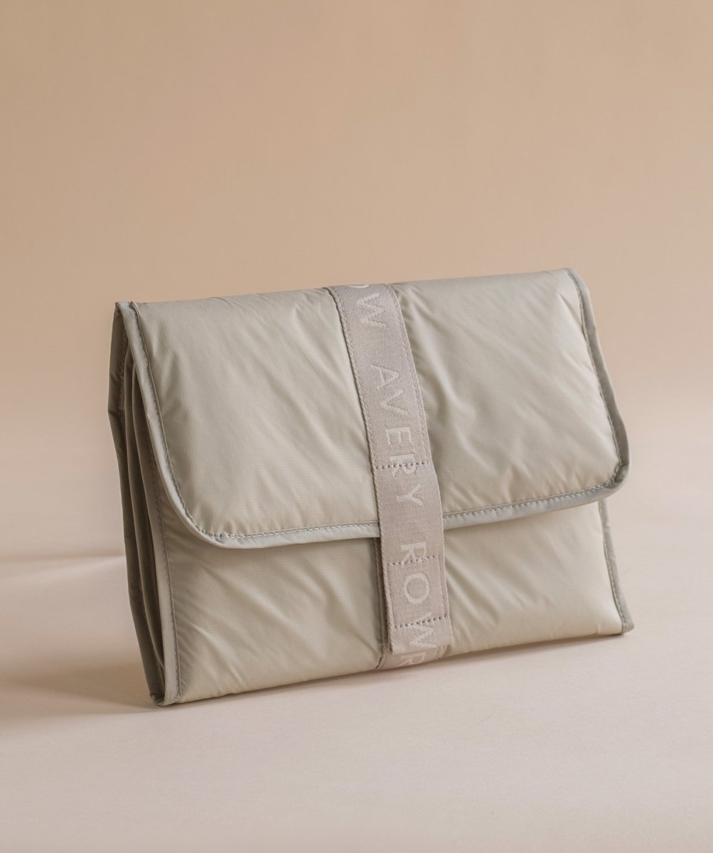 Recycled Nylon Travel Baby Changing Mat - Oyster – Changing Bags & Travel Changing Mats for children, available at Learning Bugs UK
