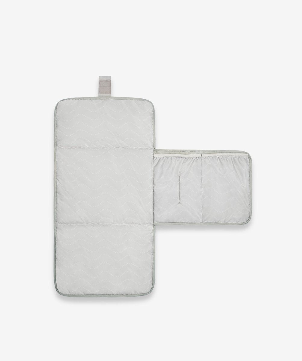 Recycled Nylon Travel Baby Changing Mat - Oyster – Changing Bags & Travel Changing Mats for children, available at Learning Bugs UK