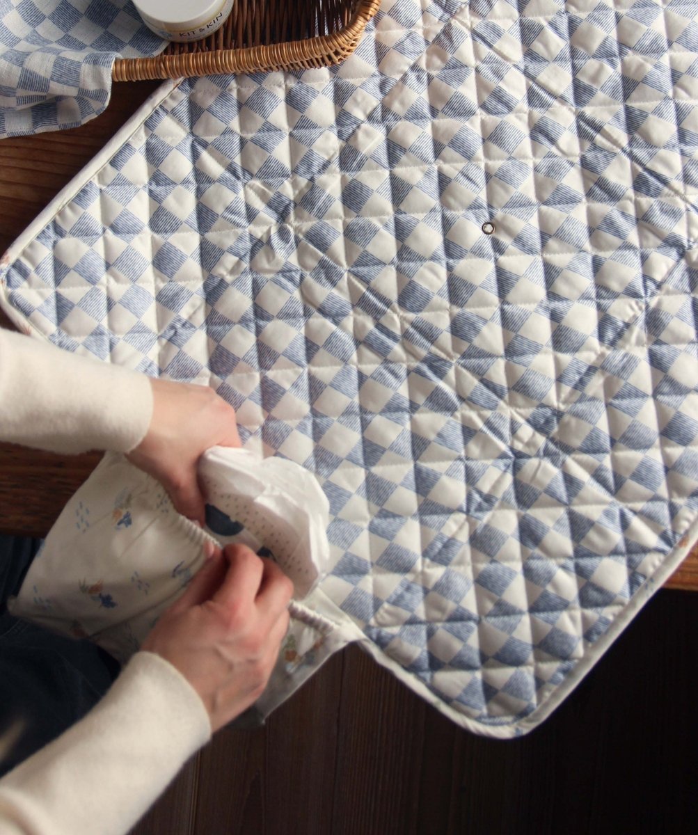 Cotton Travel Baby Changing Mat - Coastline – Changing Bags & Travel Changing Mats for children, available at Learning Bugs UK