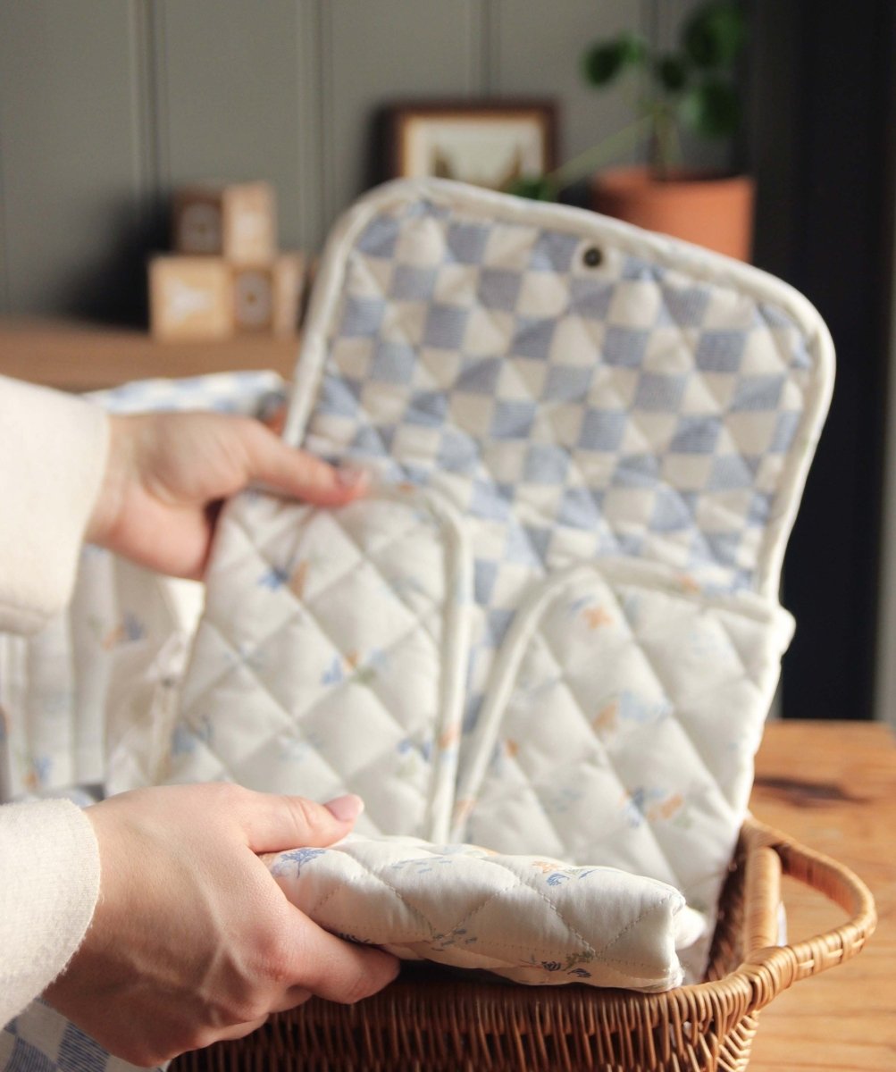 Cotton Travel Baby Changing Mat - Coastline – Changing Bags & Travel Changing Mats for children, available at Learning Bugs UK