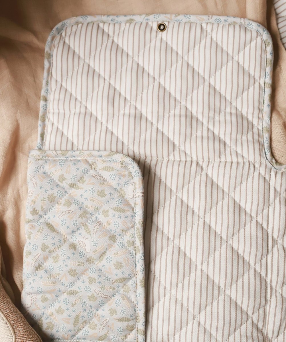 Cotton Travel Baby Changing Mat - Nature Trail – Changing Bags & Travel Changing Mats for children, available at Learning Bugs UK