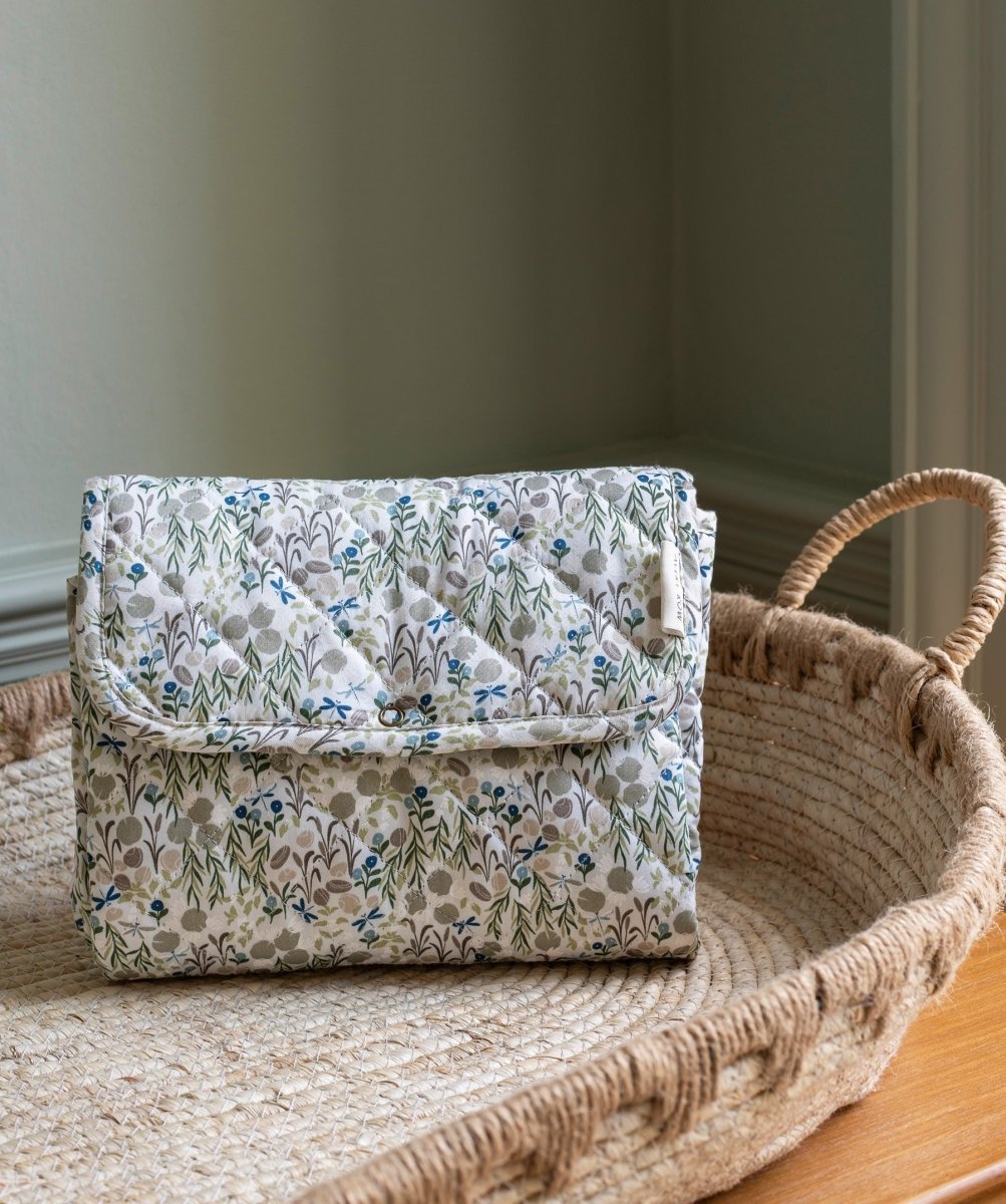 Cotton Travel Baby Changing Mat - Riverbank – Changing Bags & Travel Changing Mats for children, available at Learning Bugs UK