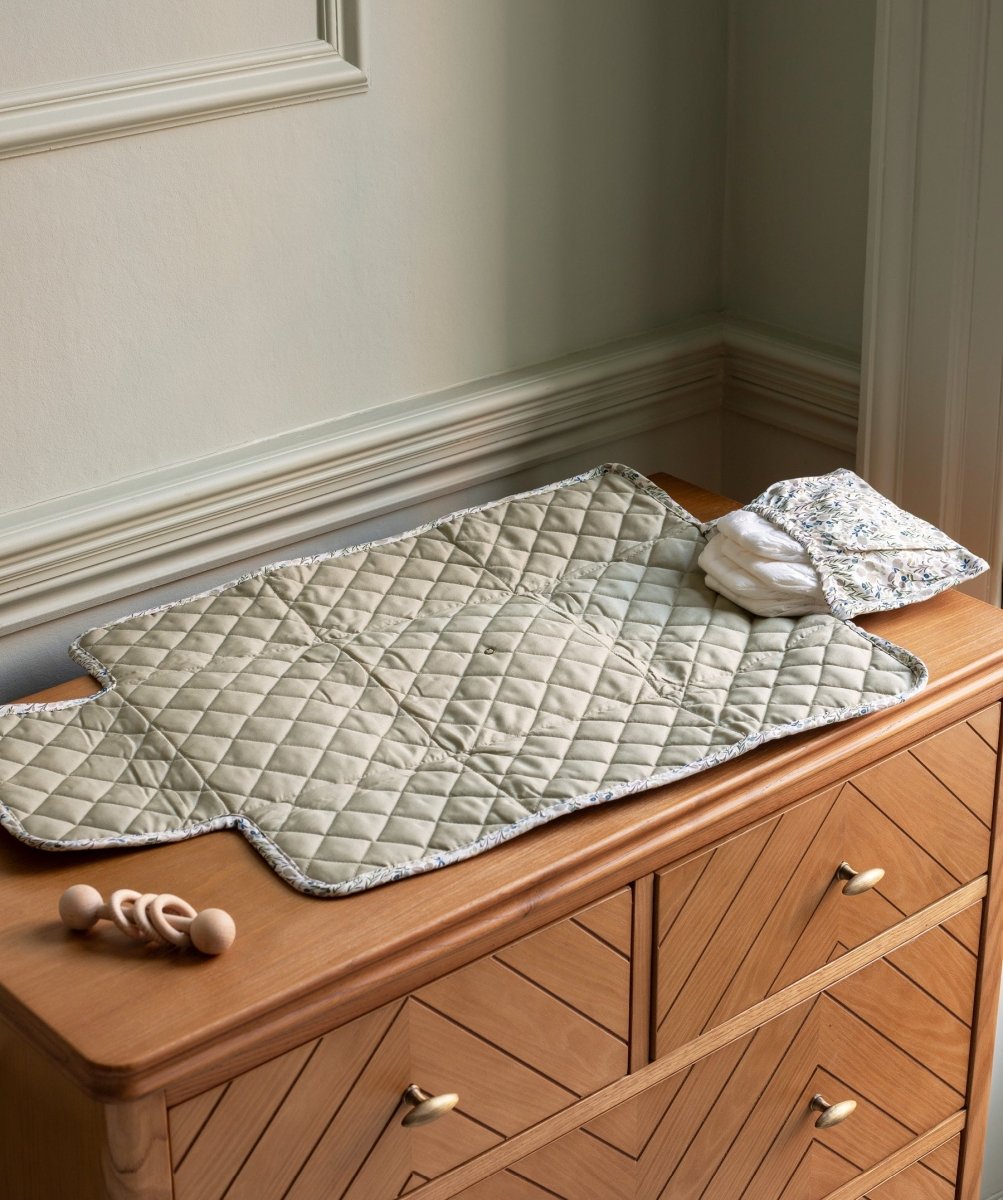 Cotton Travel Baby Changing Mat - Riverbank – Changing Bags & Travel Changing Mats for children, available at Learning Bugs UK