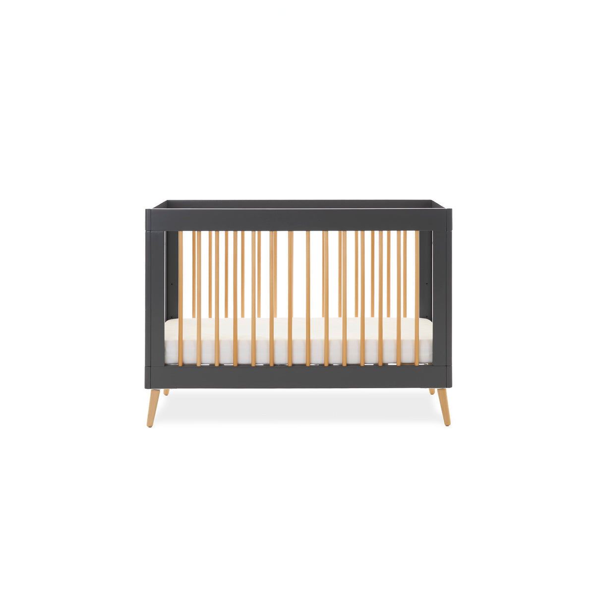 Obaby Maya Mini Cot Bed - Slate With Natural