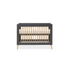 Obaby Maya Mini Cot Bed - Slate With Natural
