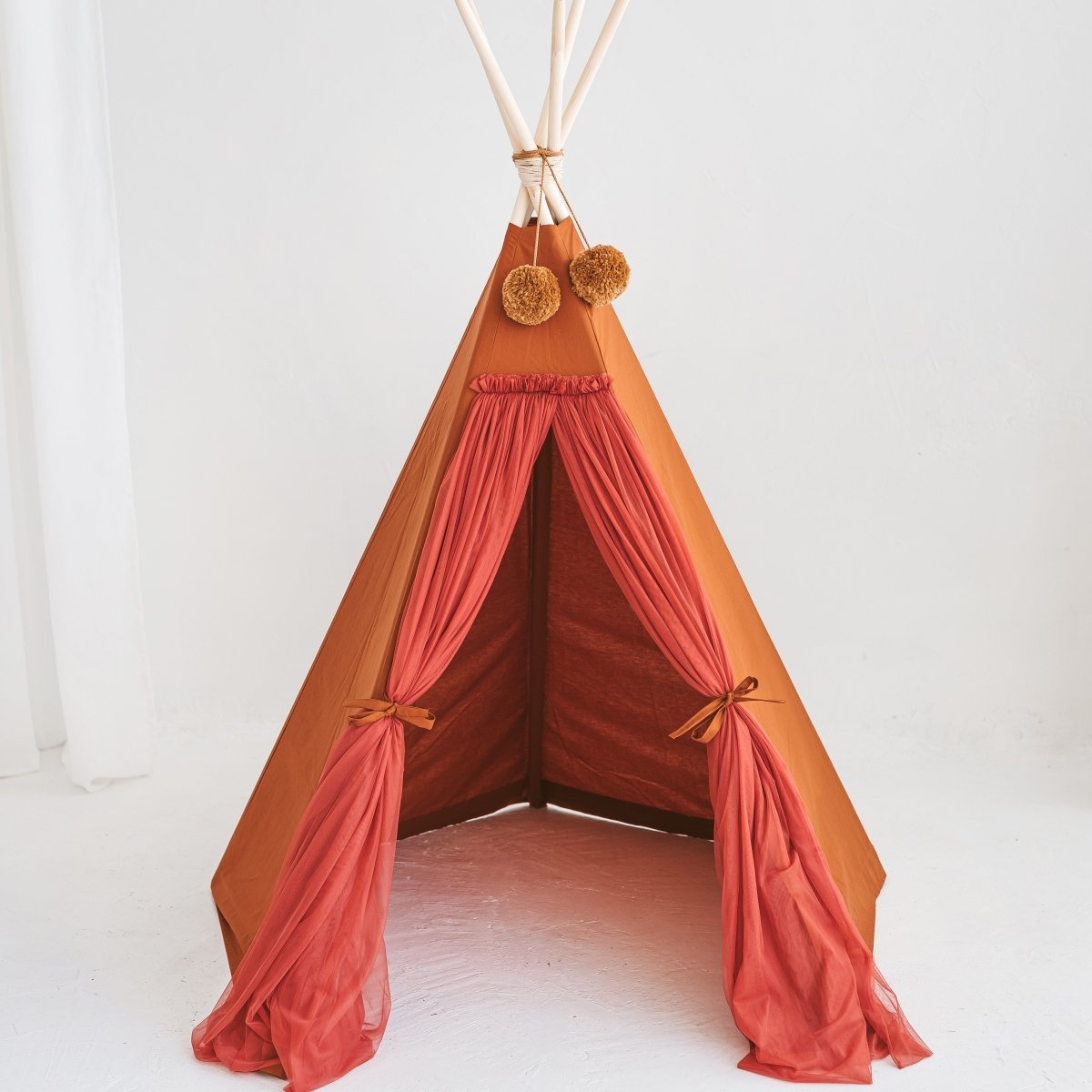 MINICAMP Fairy Kids Play Tent with Tulle in Rose – Teepees for children, available at Learning Bugs UK