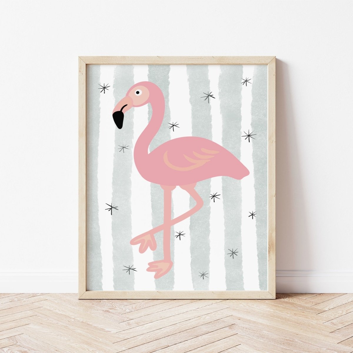 Flamingo print – for children, available at Learning Bugs UK