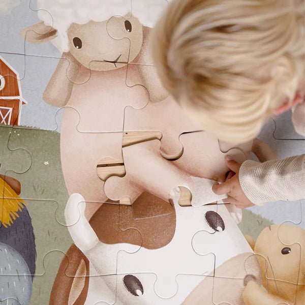 Little Dutch Floor Puzzle - Little Farm by Little Dutch - Learning Bugs UK