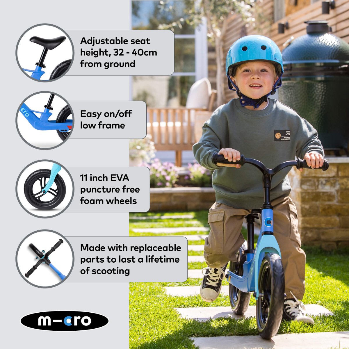 Micro Scooters Micro Balance Bike – Balance Bikes for children, available at Learning Bugs UK