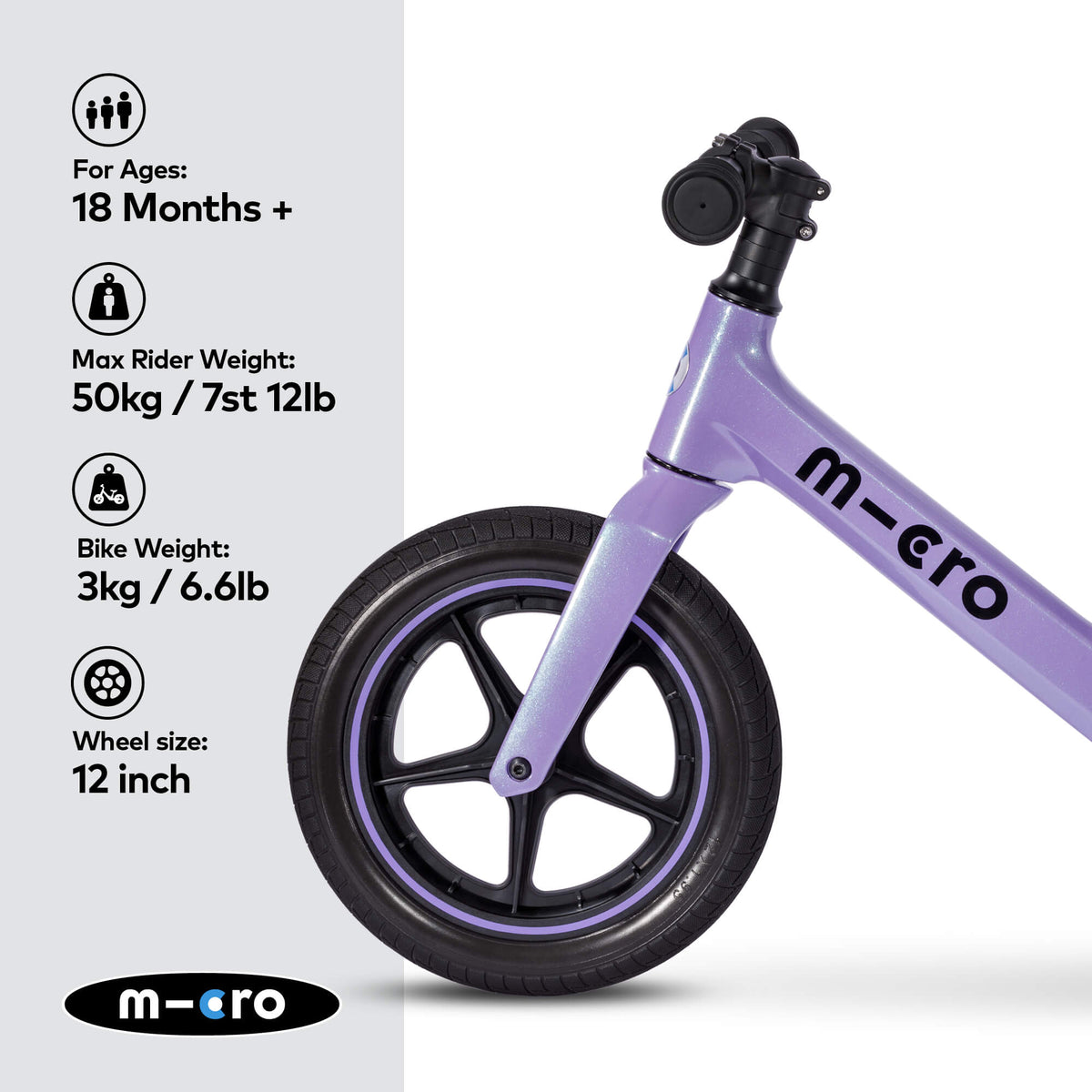 Micro Scooters Micro Balance Bike Ultra – Balance Bikes for children, available at Learning Bugs UK