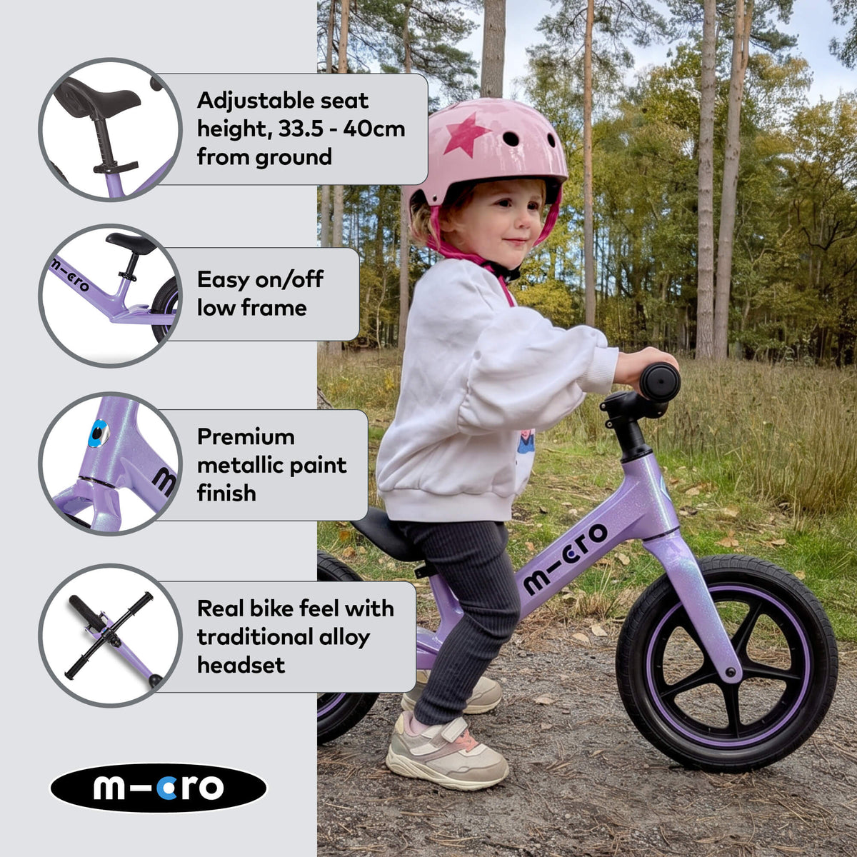 Micro Scooters Micro Balance Bike Ultra – Balance Bikes for children, available at Learning Bugs UK