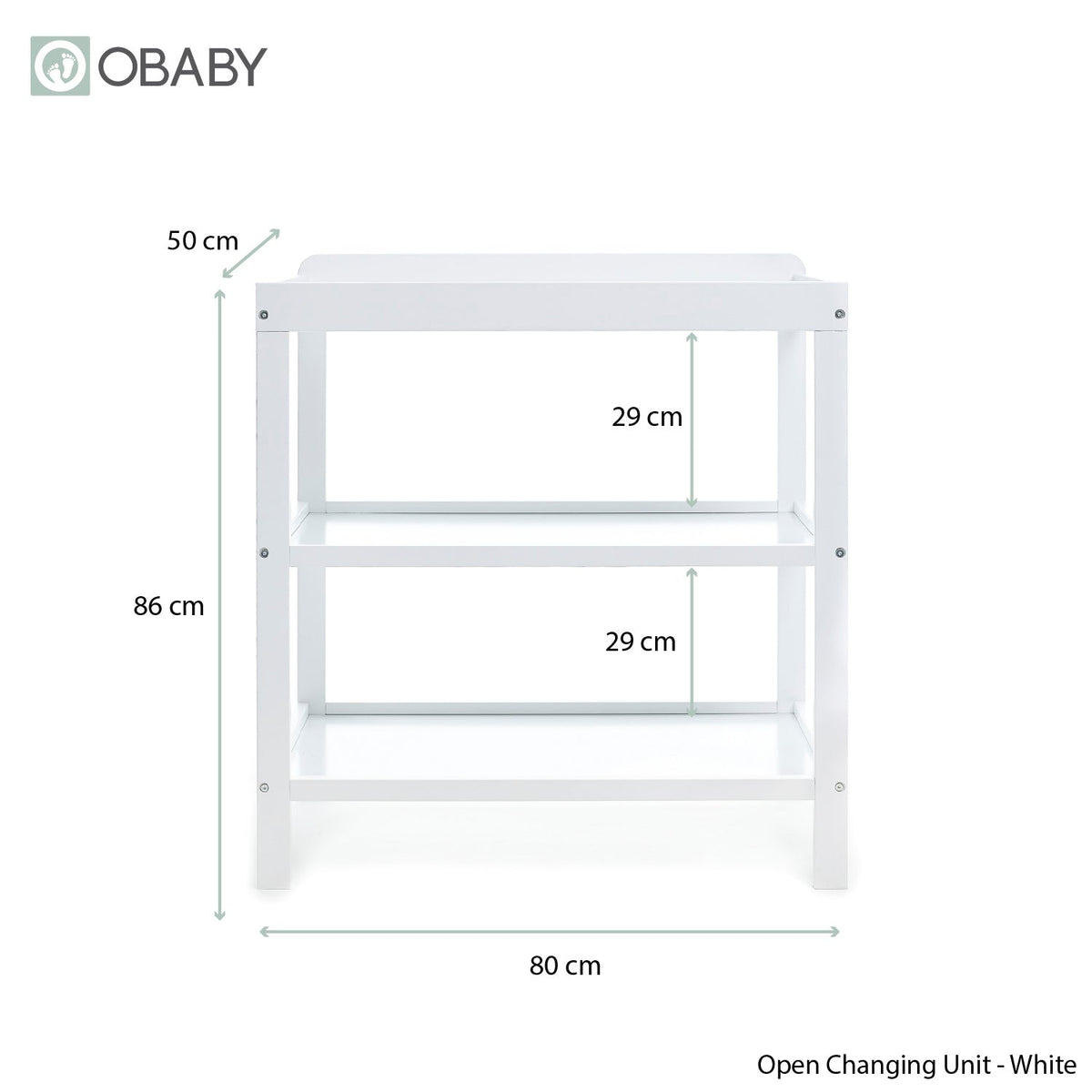 Obaby Grace Mini 2 Piece Room Set - White