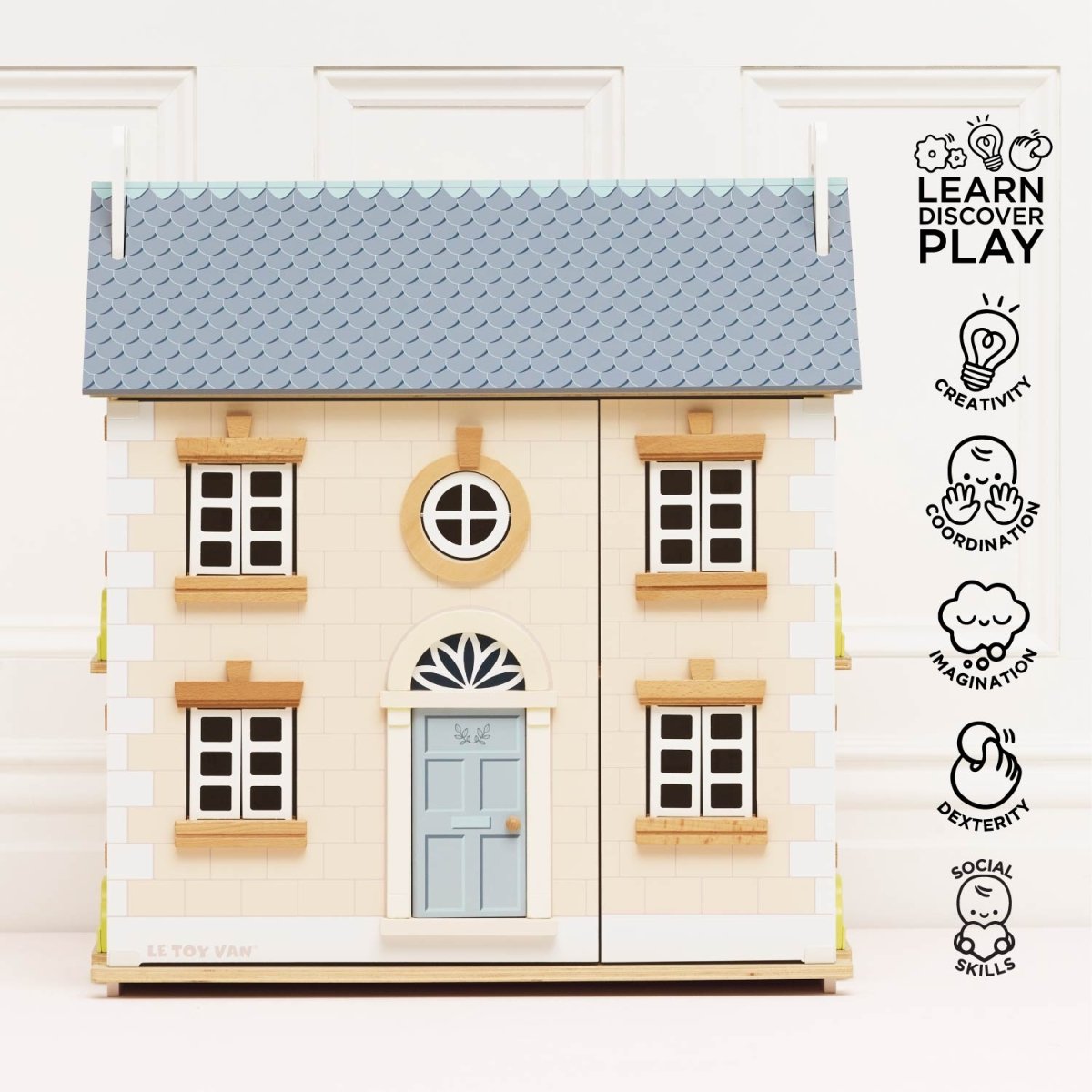 Bay Tree Wooden Dolls House – Dollhouses for children, available at Learning Bugs UK