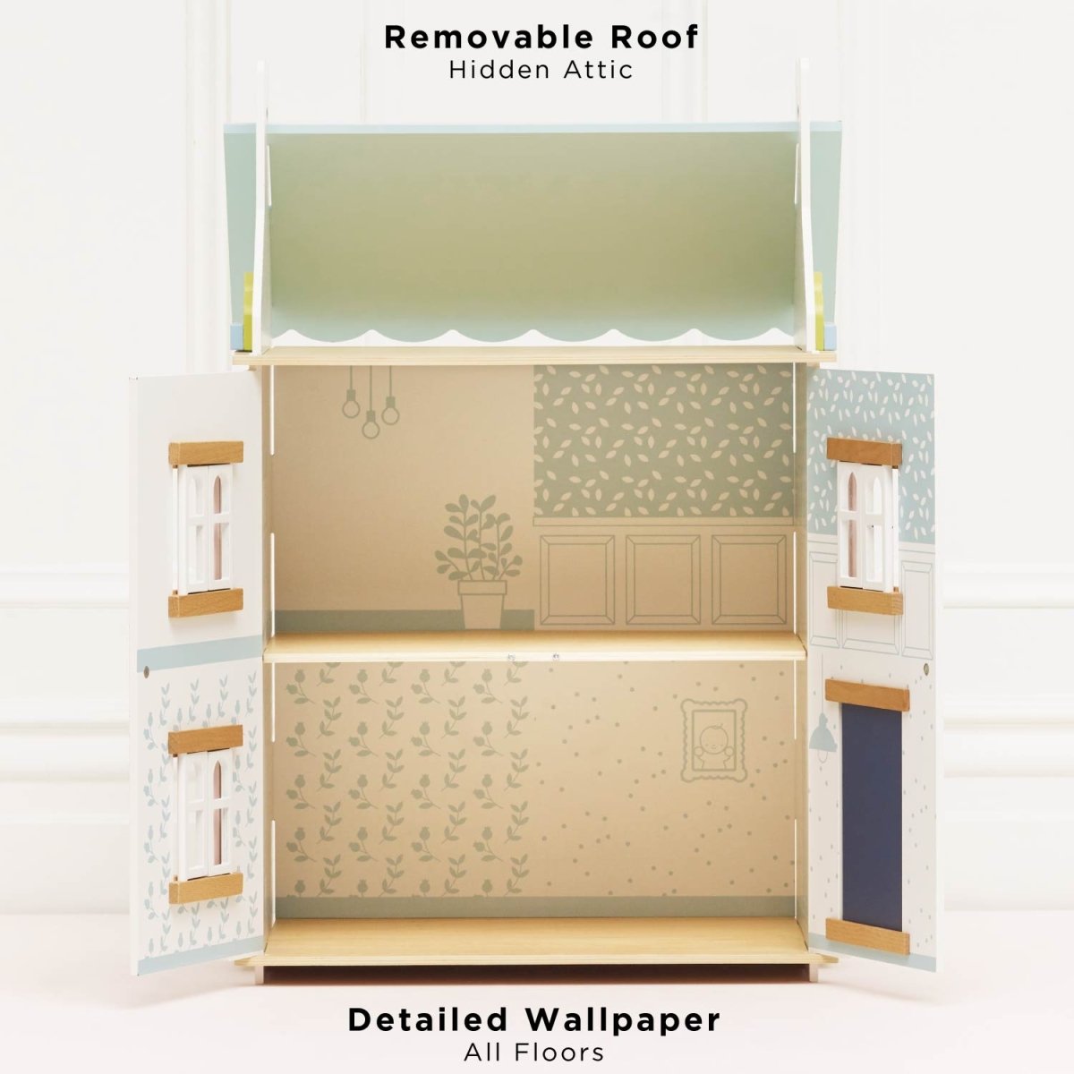 Bluebelle Wooden Dolls House – Dollhouses for children, available at Learning Bugs UK